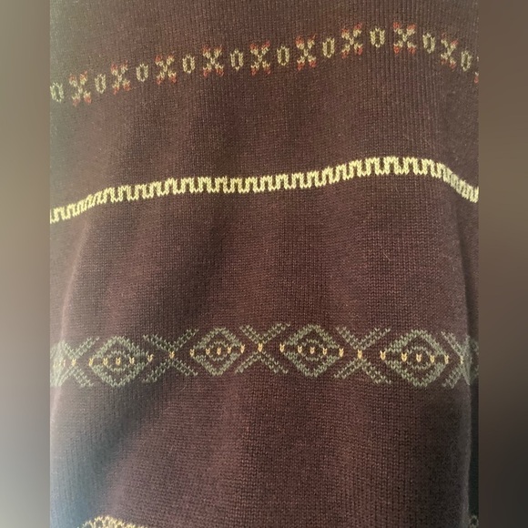 Alex Cannon Mens sweater large 1/4 Zip Burgundy Long Sleeve 100%cotton - Picture 3 of 4